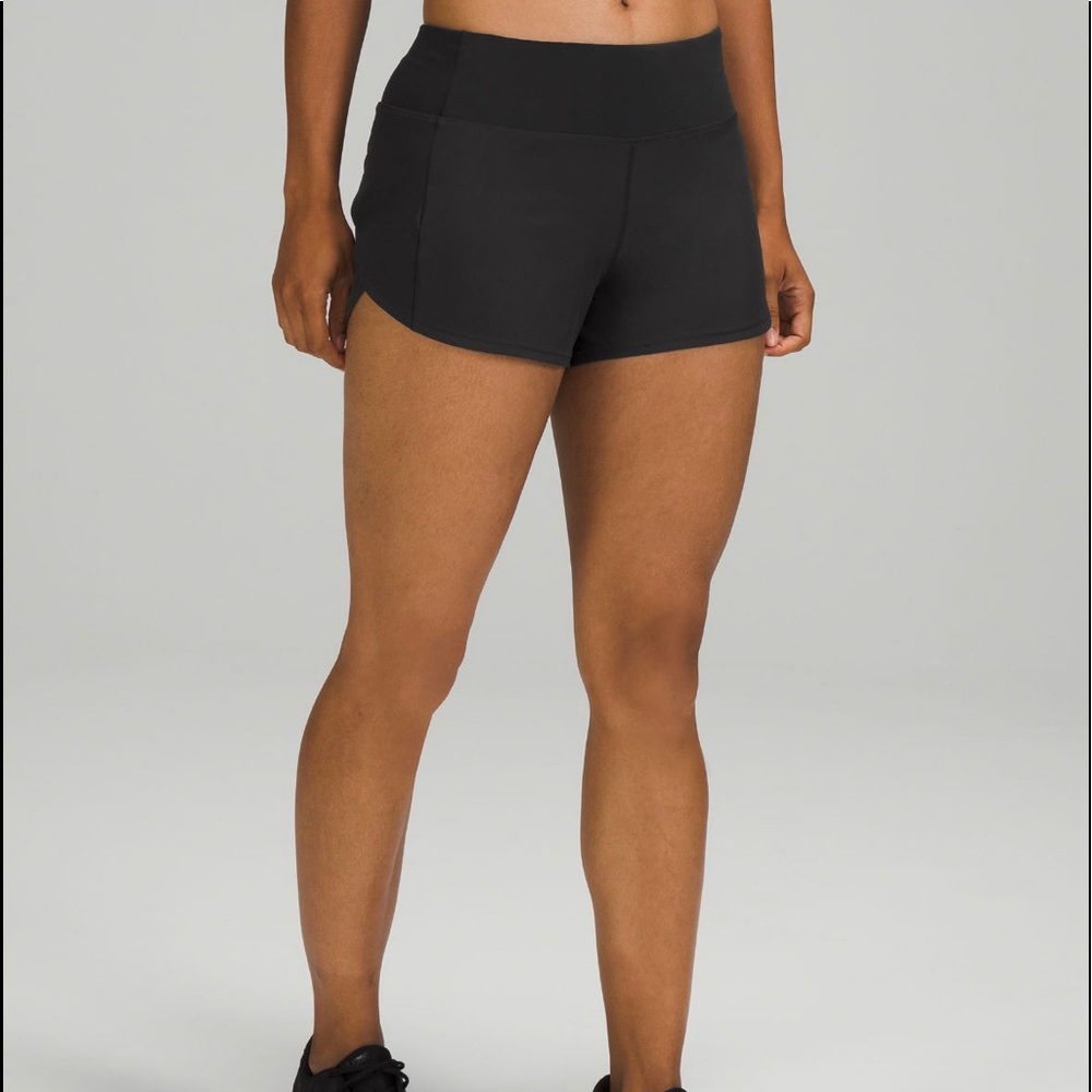 lululemon speed up mid-rise lined short 4 inch